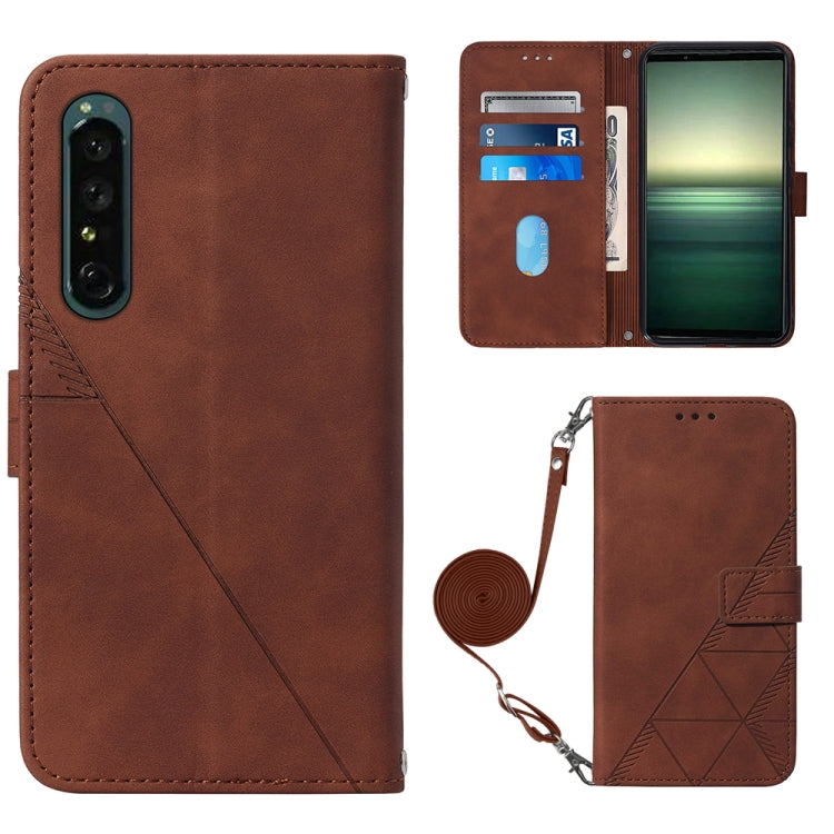 Crossbody 3D Embossed Flip Leather Phone Case, For Xiaomi Poco X4 Pro 5G, For Sony Xperia 1 IV, For Sony Xperia 10 IV, For Sony Xperia ACE III, For Xiaomi Redmi 10A