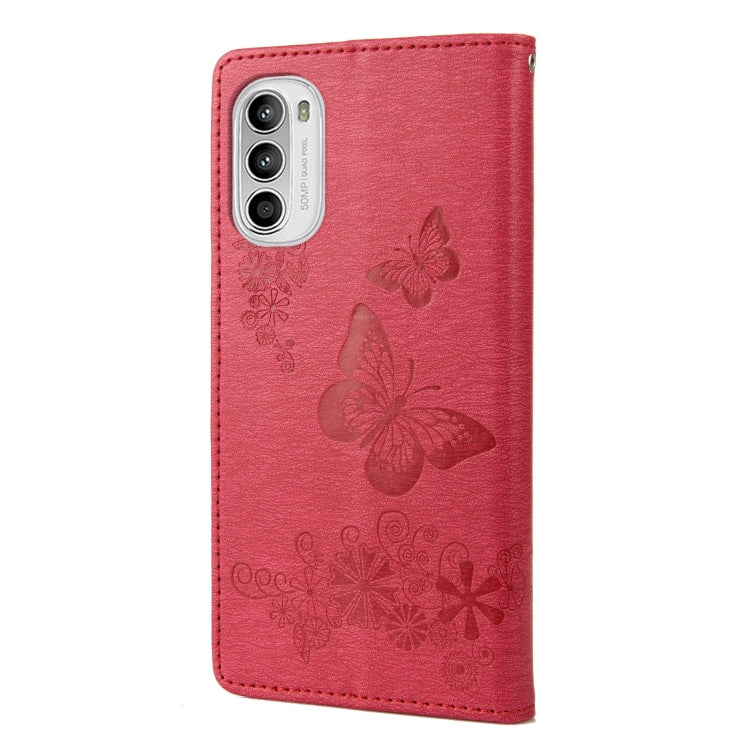 Butterfly Embossed Horizontal Flip Leather Phone Case, For Motorola Moto G52, For Sony Xperia 10 IV, For Samsung Galaxy M53 5G