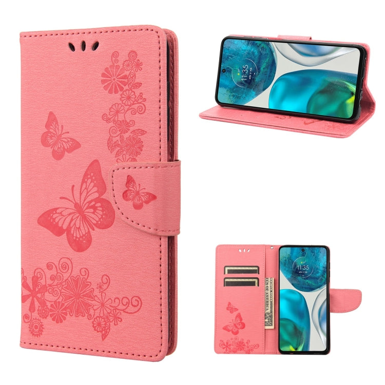 Butterfly Embossed Horizontal Flip Leather Phone Case, For Motorola Moto G52, For Sony Xperia 10 IV, For Samsung Galaxy M53 5G