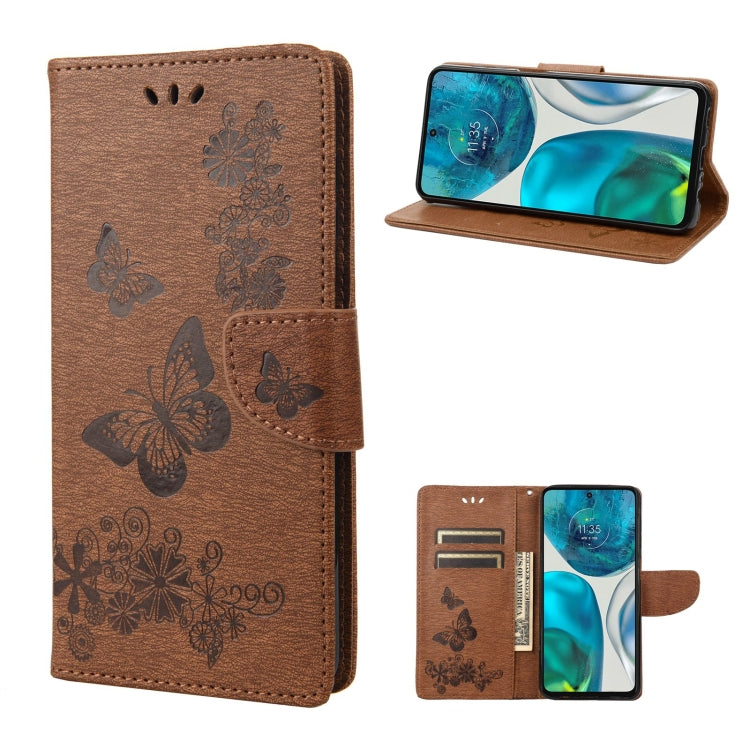 Butterfly Embossed Horizontal Flip Leather Phone Case, For Motorola Moto G52, For Sony Xperia 10 IV, For Samsung Galaxy M53 5G