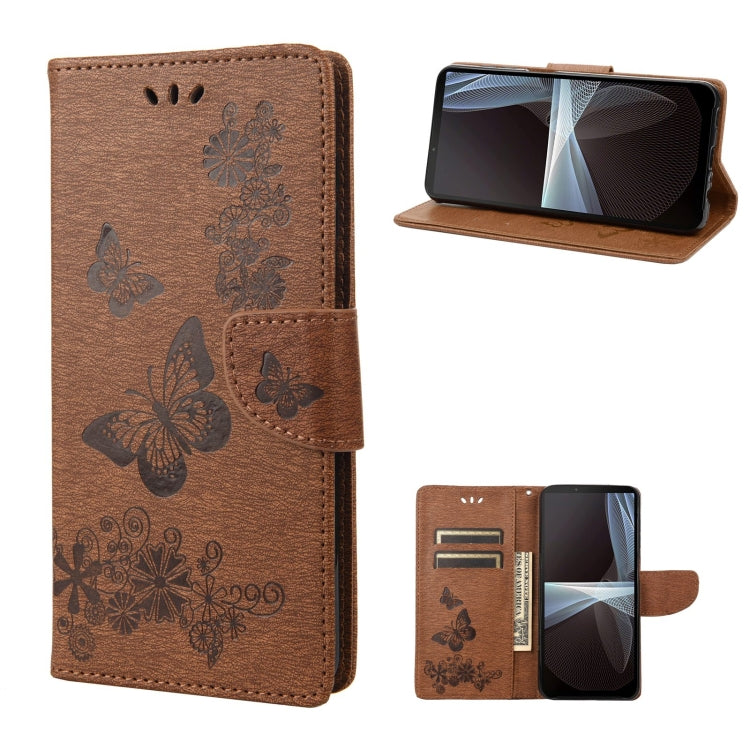 Butterfly Embossed Horizontal Flip Leather Phone Case, For Motorola Moto G52, For Sony Xperia 10 IV, For Samsung Galaxy M53 5G