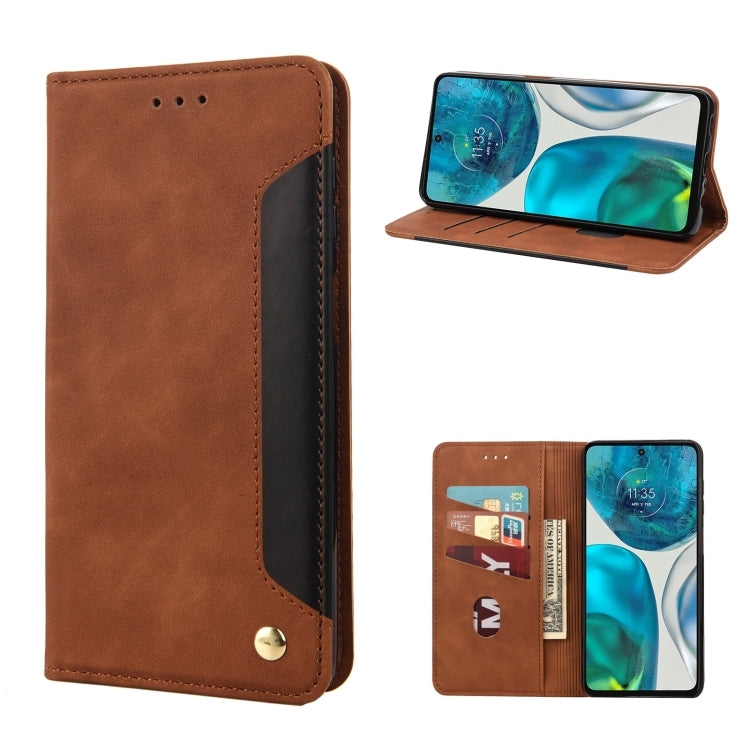 Skin Feel Splicing Leather Phone Case, For Motorola Moto G52, For Sony Xperia 10 IV, For Samsung Galaxy M53 5G