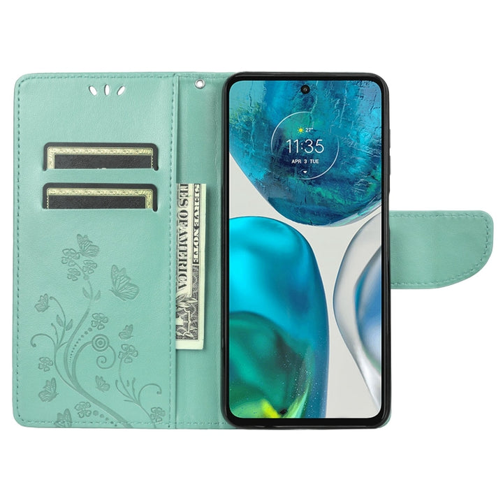 Embossed Butterfly Pattern Flip Leather Phone Case, For Motorola Moto G52, For Sony Xperia 10 IV