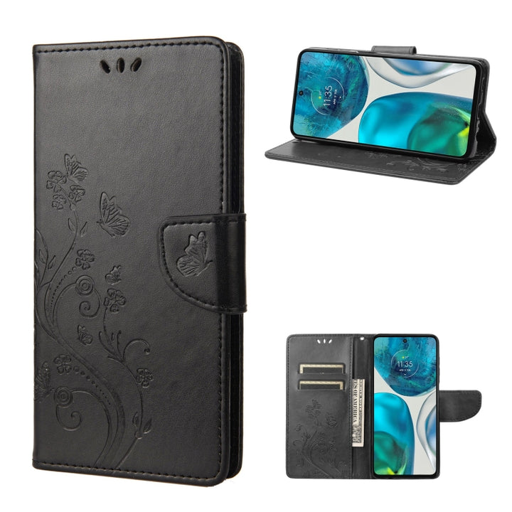 Embossed Butterfly Pattern Flip Leather Phone Case, For Motorola Moto G52, For Sony Xperia 10 IV