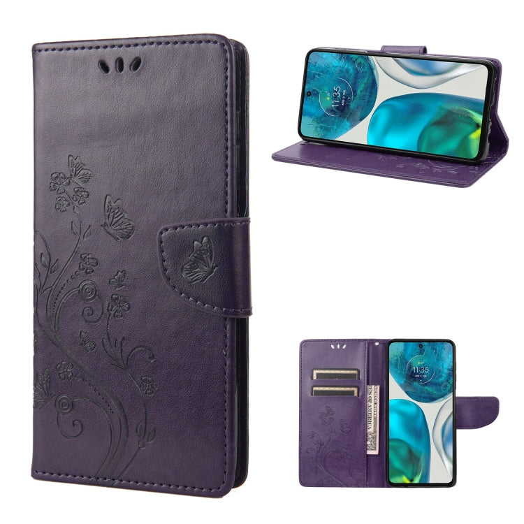 Embossed Butterfly Pattern Flip Leather Phone Case, For Motorola Moto G52, For Sony Xperia 10 IV