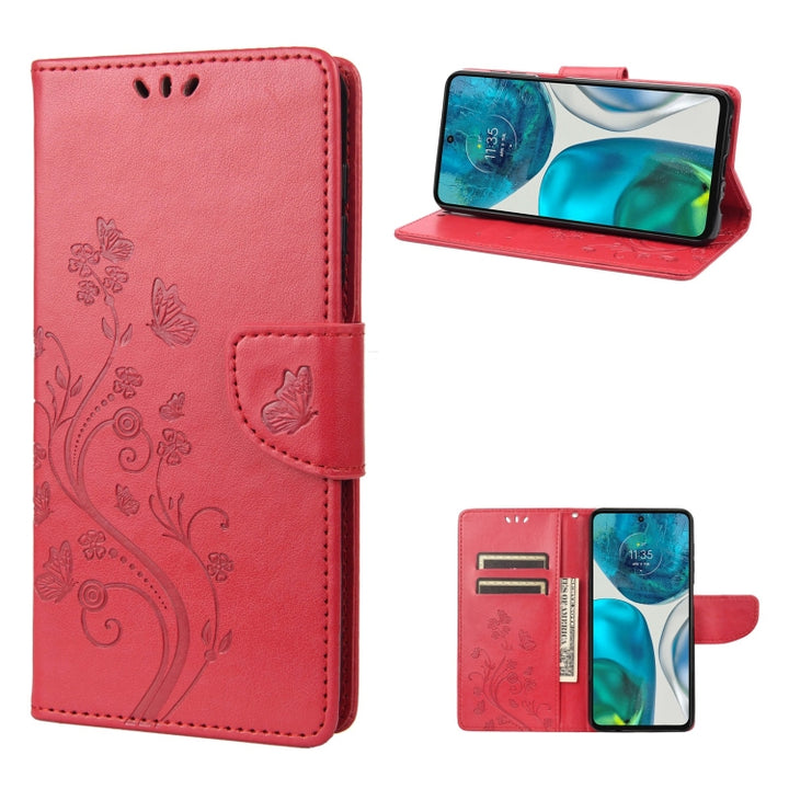 Embossed Butterfly Pattern Flip Leather Phone Case, For Motorola Moto G52, For Sony Xperia 10 IV