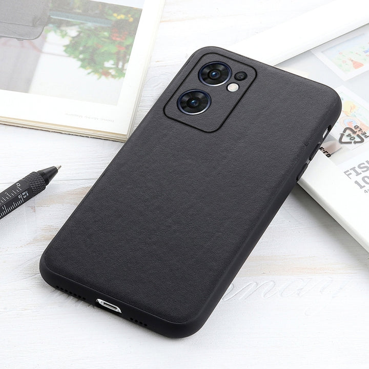 Accurate Hole Lambskin Texture Genuine Leather Phone Case, For OPPO Reno7 5G International, For Sony Xperia 1 IV