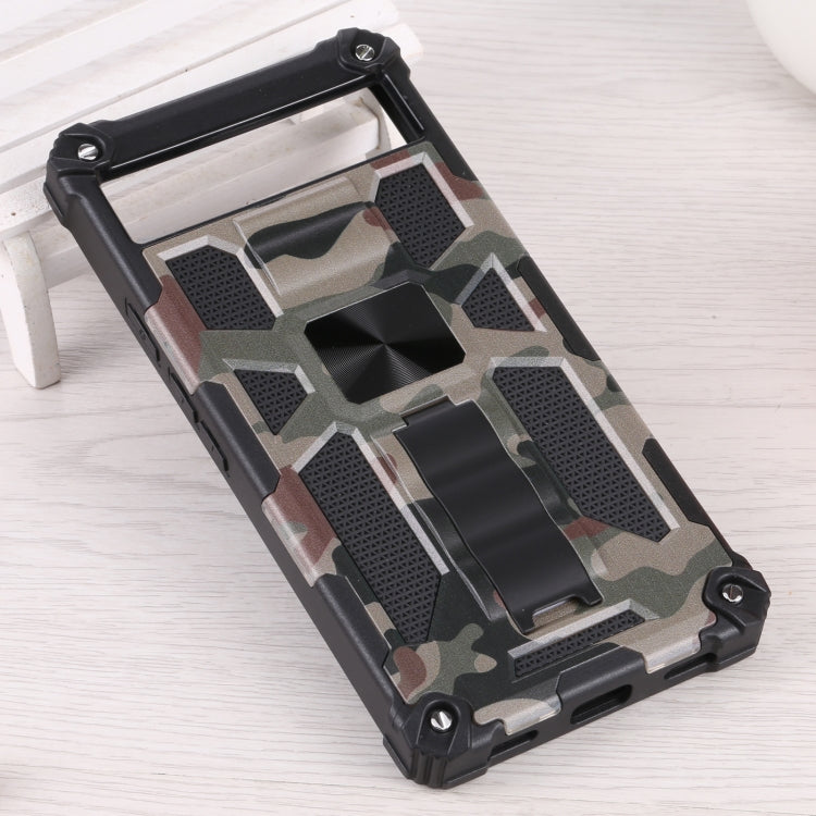 Camouflage Armor TPU + PC Magnetic Holder Phone Case, For Google Pixel 6a, For Xiaomi Redmi 10A