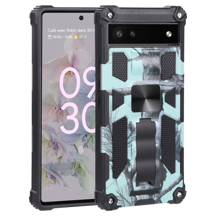 Camouflage Armor TPU + PC Magnetic Holder Phone Case, For Google Pixel 6a, For Xiaomi Redmi 10A