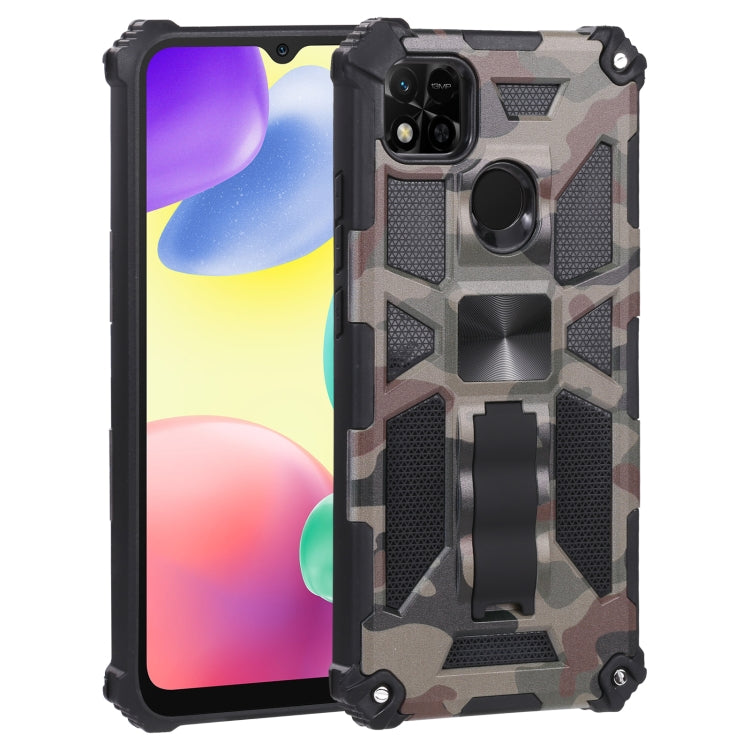 Camouflage Armor TPU + PC Magnetic Holder Phone Case, For Google Pixel 6a, For Xiaomi Redmi 10A