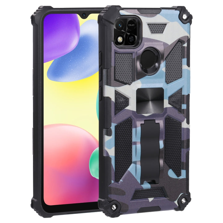 Camouflage Armor TPU + PC Magnetic Holder Phone Case, For Google Pixel 6a, For Xiaomi Redmi 10A