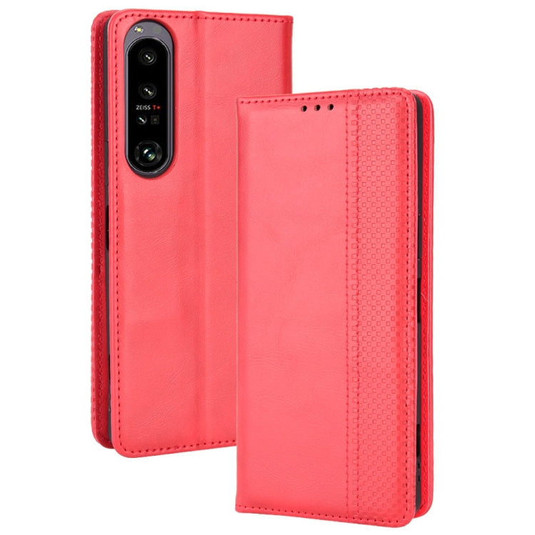 Magnetic Buckle Retro Texture Leather Phone Case, For Oukitel WP18, For Sony Xperia 1 IV, For Sony Xperia 10 IV, For Sharp Aquos R7, For OnePlus Ace 5G / 10R