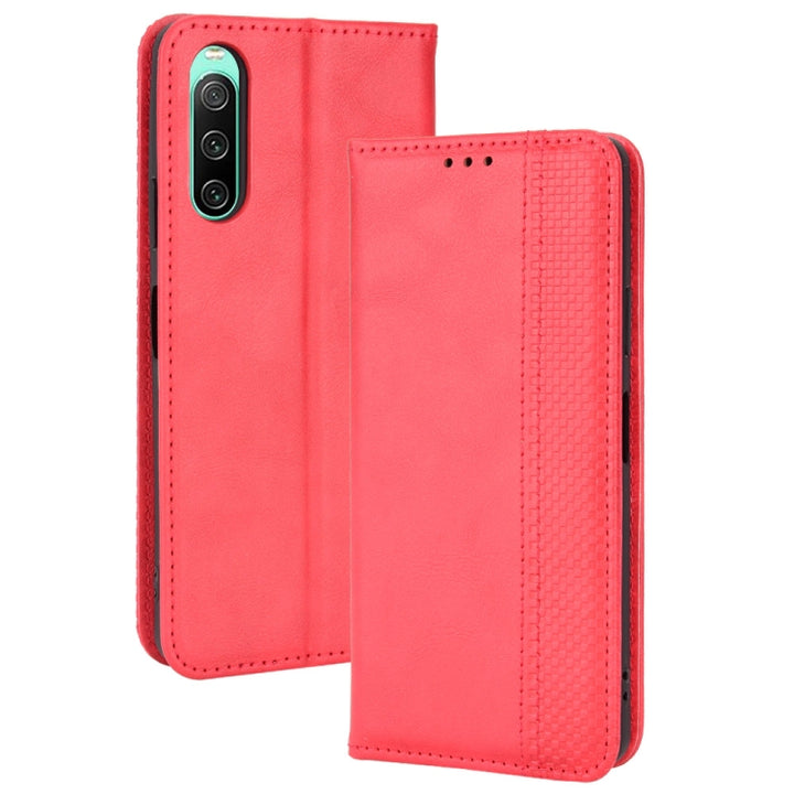 Magnetic Buckle Retro Texture Leather Phone Case, For Oukitel WP18, For Sony Xperia 1 IV, For Sony Xperia 10 IV, For Sharp Aquos R7, For OnePlus Ace 5G / 10R