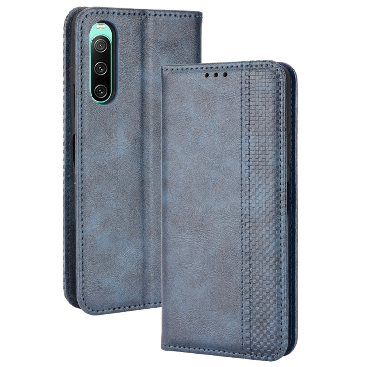 Magnetic Buckle Retro Texture Leather Phone Case, For Oukitel WP18, For Sony Xperia 1 IV, For Sony Xperia 10 IV, For Sharp Aquos R7, For OnePlus Ace 5G / 10R