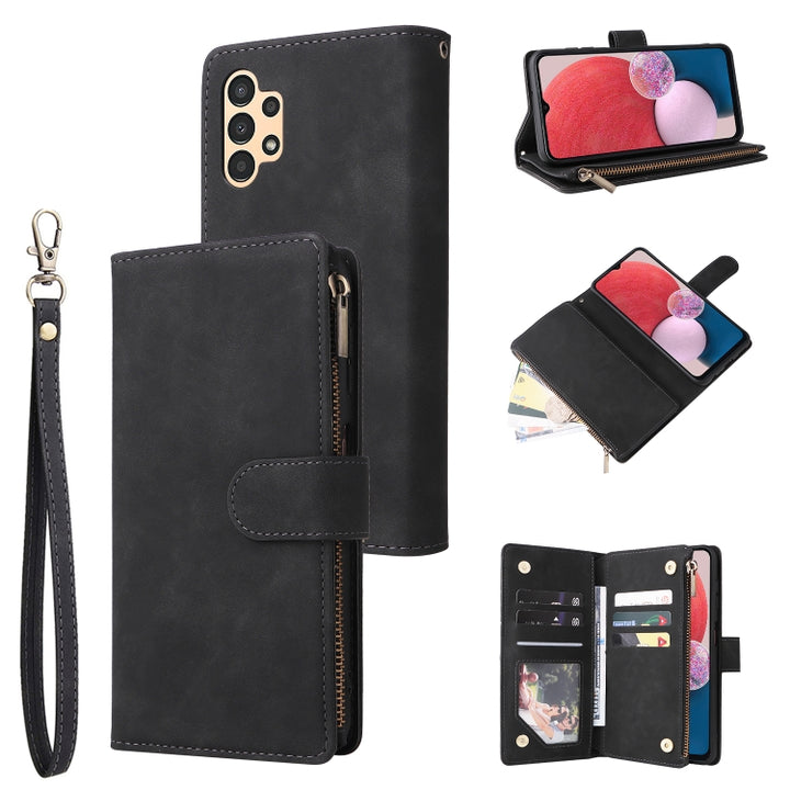 Multifunctional Frosted Zipper Wallet Leather Phone Case, For Samsung Galaxy A13 4G, For Samsung Galaxy A23, For OnePlus 9 Pro, For OnePlus 9, For Google Pixel 6 Pro, For Google Pixel 6a