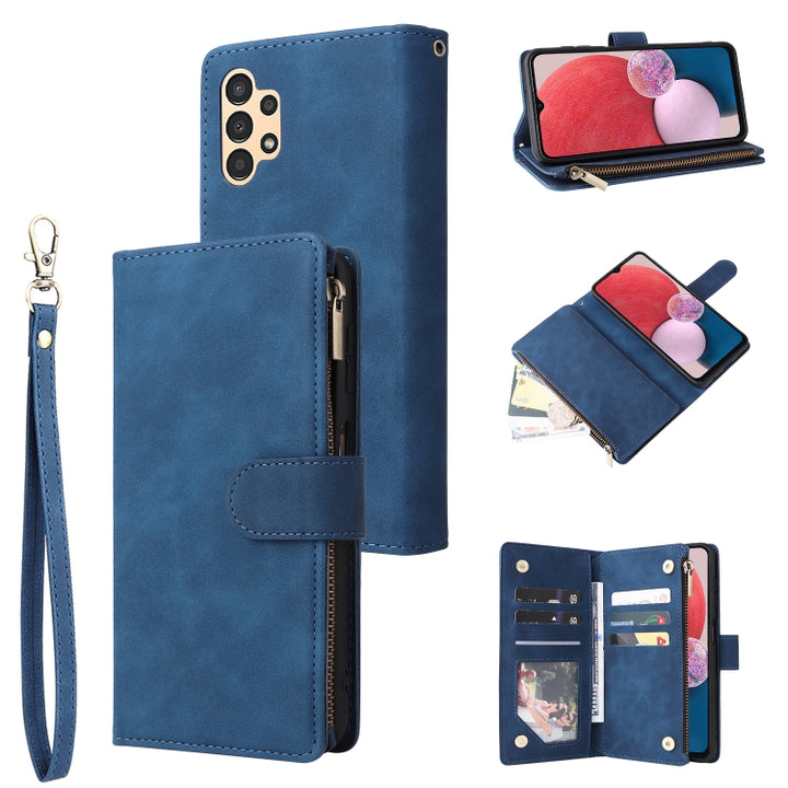 Multifunctional Frosted Zipper Wallet Leather Phone Case, For Samsung Galaxy A13 4G, For Samsung Galaxy A23, For OnePlus 9 Pro, For OnePlus 9, For Google Pixel 6 Pro, For Google Pixel 6a