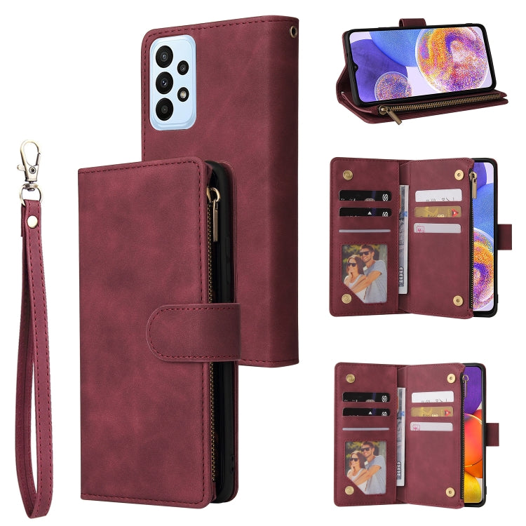 Multifunctional Frosted Zipper Wallet Leather Phone Case, For Samsung Galaxy A13 4G, For Samsung Galaxy A23, For OnePlus 9 Pro, For OnePlus 9, For Google Pixel 6 Pro, For Google Pixel 6a