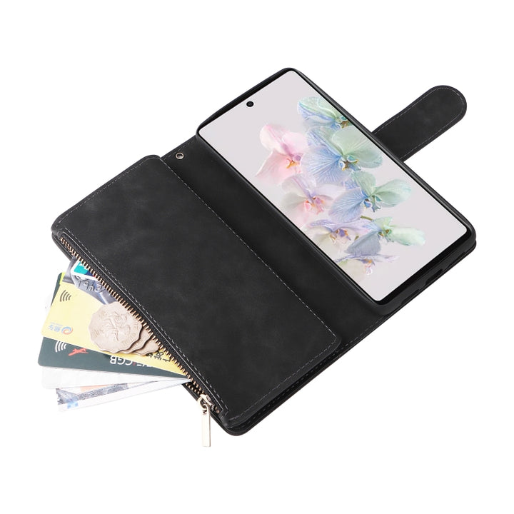 Multifunctional Frosted Zipper Wallet Leather Phone Case, For Google Pixel 7 5G, For Google Pixel 7 Pro 5G, For Xiaomi Redmi Note 11 Pro International, For Xiaomi Redmi Note 11S