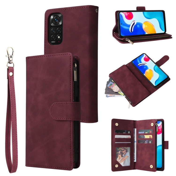 Multifunctional Frosted Zipper Wallet Leather Phone Case, For Google Pixel 7 5G, For Google Pixel 7 Pro 5G, For Xiaomi Redmi Note 11 Pro International, For Xiaomi Redmi Note 11S