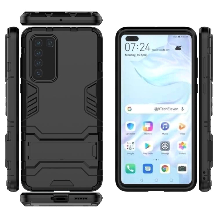 PC + TPU Shockproof Protective Case with Holder, For Huawei P40, For Huawei P40 Pro, For OPPO A91, For OPPO Reno3