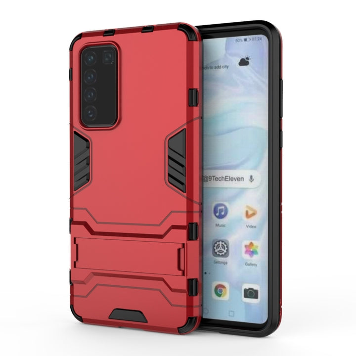 PC + TPU Shockproof Protective Case with Holder, For Huawei P40, For Huawei P40 Pro, For OPPO A91, For OPPO Reno3