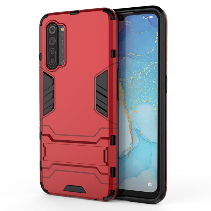 PC + TPU Shockproof Protective Case with Holder, For Huawei P40, For Huawei P40 Pro, For OPPO A91, For OPPO Reno3