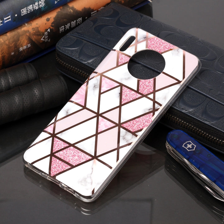 Plating Marble Pattern Soft TPU Protective Case, For Huawei Mate 30, For Huawei Mate 30 Pro, For Huawei Mate 30 Lite / nova 5i Pro, For Huawei nova 5T, For Huawei P30