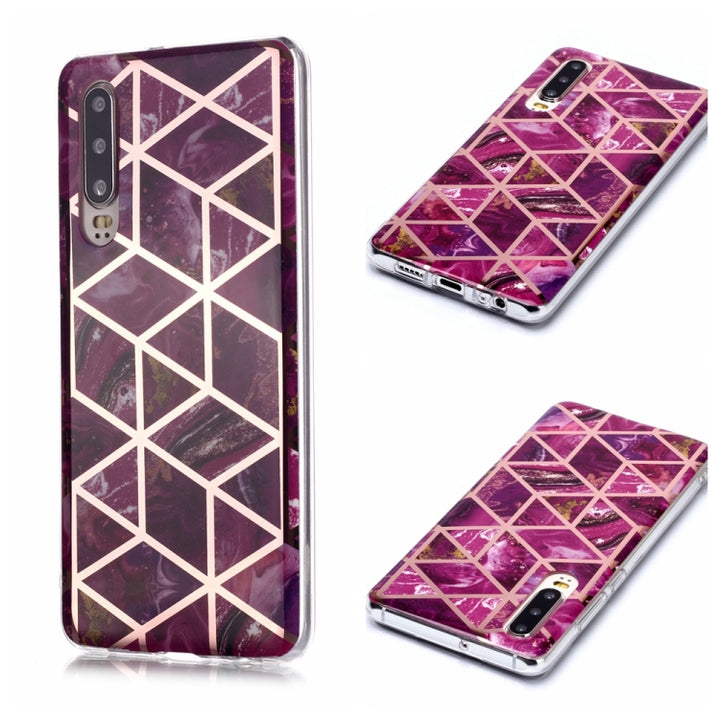 Plating Marble Pattern Soft TPU Protective Case, For Huawei Mate 30, For Huawei Mate 30 Pro, For Huawei Mate 30 Lite / nova 5i Pro, For Huawei nova 5T, For Huawei P30