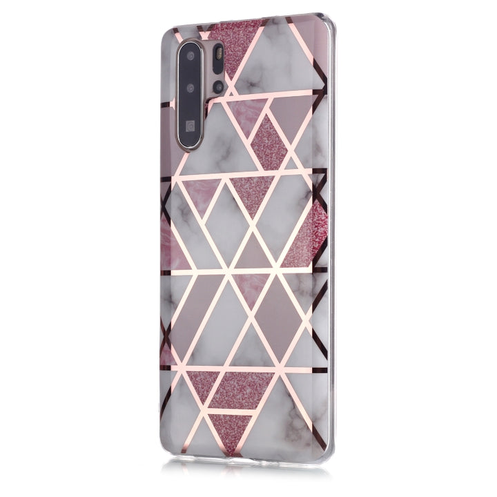 Plating Marble Pattern Soft TPU Protective Case, For Huawei P30 Pro, For Huawei P30 lite, For Huawei Y5 (2019), For Huawei Y6 (2019), For Huawei Y7 (2019)