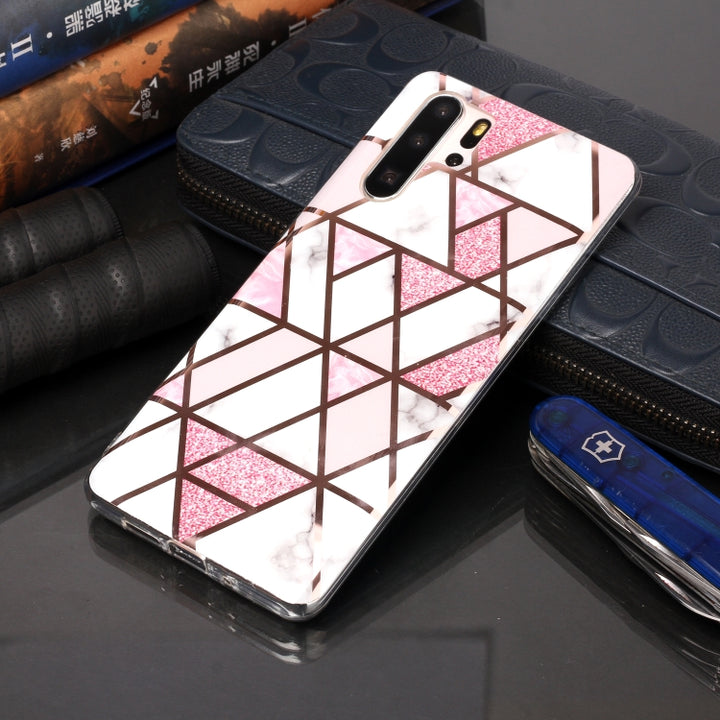 Plating Marble Pattern Soft TPU Protective Case, For Huawei P30 Pro, For Huawei P30 lite, For Huawei Y5 (2019), For Huawei Y6 (2019), For Huawei Y7 (2019)