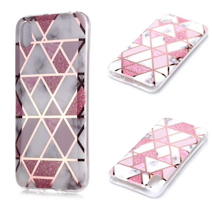 Plating Marble Pattern Soft TPU Protective Case, For Huawei P30 Pro, For Huawei P30 lite, For Huawei Y5 (2019), For Huawei Y6 (2019), For Huawei Y7 (2019)