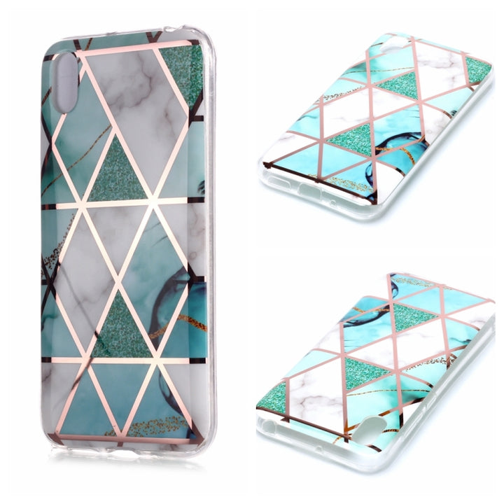 Plating Marble Pattern Soft TPU Protective Case, For Huawei P30 Pro, For Huawei P30 lite, For Huawei Y5 (2019), For Huawei Y6 (2019), For Huawei Y7 (2019)