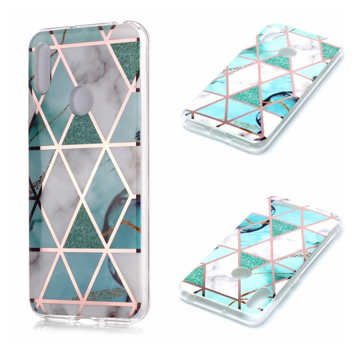 Plating Marble Pattern Soft TPU Protective Case, For Huawei P30 Pro, For Huawei P30 lite, For Huawei Y5 (2019), For Huawei Y6 (2019), For Huawei Y7 (2019)