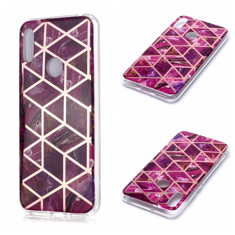 Plating Marble Pattern Soft TPU Protective Case, For Huawei P30 Pro, For Huawei P30 lite, For Huawei Y5 (2019), For Huawei Y6 (2019), For Huawei Y7 (2019)