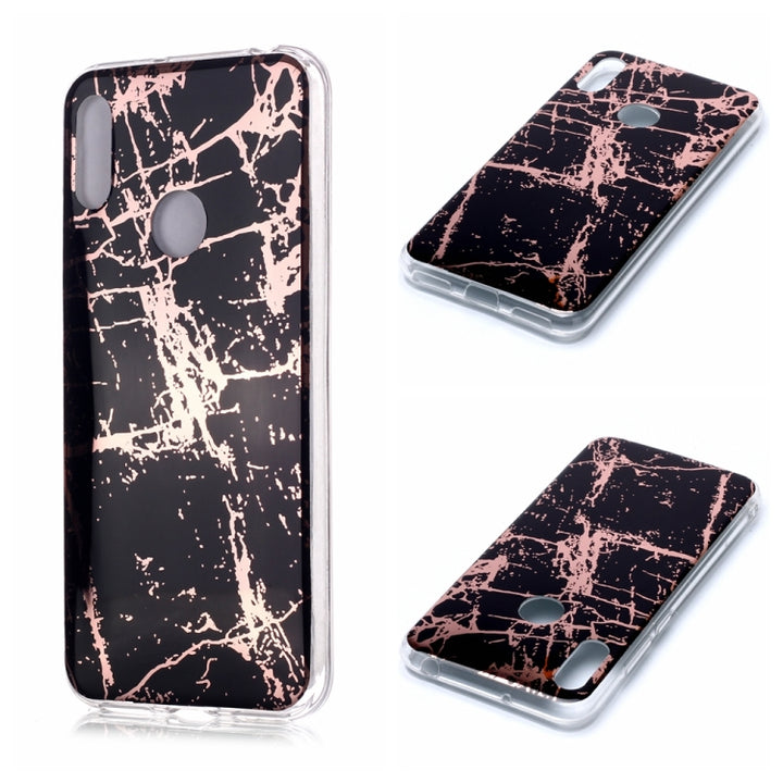 Plating Marble Pattern Soft TPU Protective Case, For Huawei P30 Pro, For Huawei P30 lite, For Huawei Y5 (2019), For Huawei Y6 (2019), For Huawei Y7 (2019)