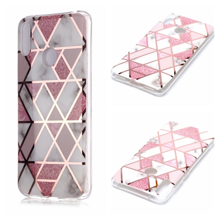 Plating Marble Pattern Soft TPU Protective Case, For Huawei P30 Pro, For Huawei P30 lite, For Huawei Y5 (2019), For Huawei Y6 (2019), For Huawei Y7 (2019)