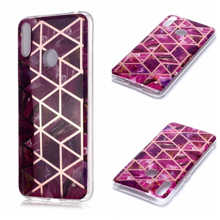 Plating Marble Pattern Soft TPU Protective Case, For Huawei P30 Pro, For Huawei P30 lite, For Huawei Y5 (2019), For Huawei Y6 (2019), For Huawei Y7 (2019)