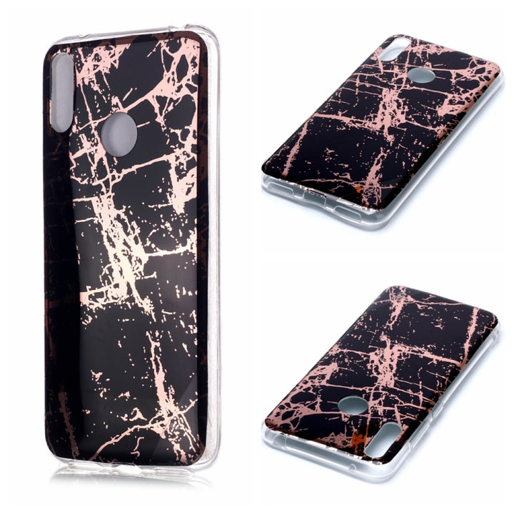 Plating Marble Pattern Soft TPU Protective Case, For Huawei P30 Pro, For Huawei P30 lite, For Huawei Y5 (2019), For Huawei Y6 (2019), For Huawei Y7 (2019)