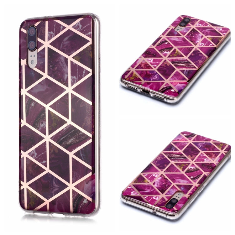 Plating Marble Pattern Soft TPU Protective Case, For Huawei Mate 20 lite, For Huawei Honor 10 Lite, For Huawei P20, For Huawei P20 Pro, For Huawei P20 lite /  nova 3e