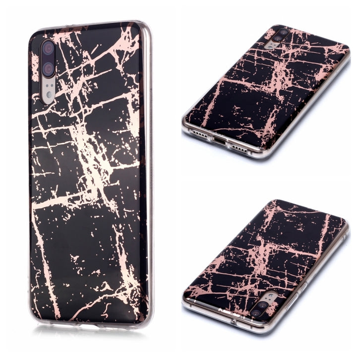 Plating Marble Pattern Soft TPU Protective Case, For Huawei Mate 20 lite, For Huawei Honor 10 Lite, For Huawei P20, For Huawei P20 Pro, For Huawei P20 lite /  nova 3e