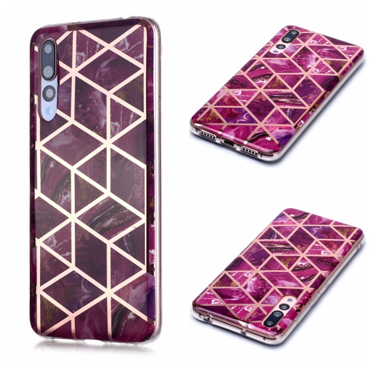 Plating Marble Pattern Soft TPU Protective Case, For Huawei Mate 20 lite, For Huawei Honor 10 Lite, For Huawei P20, For Huawei P20 Pro, For Huawei P20 lite /  nova 3e