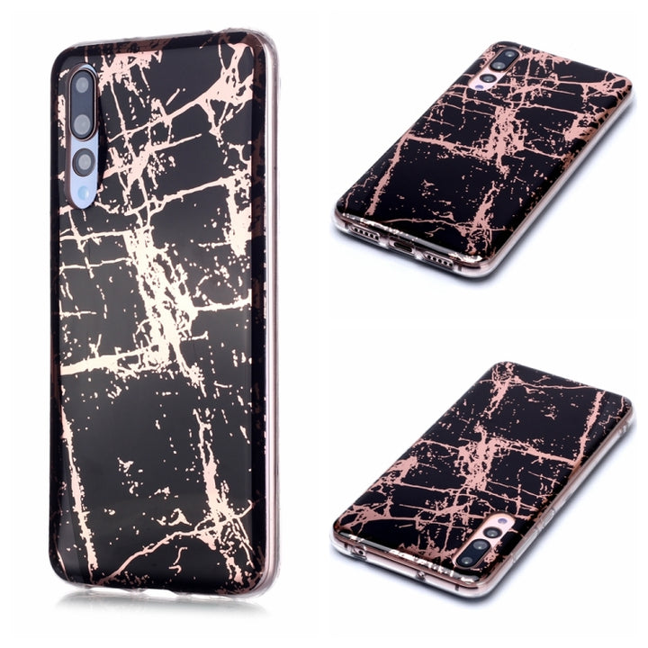 Plating Marble Pattern Soft TPU Protective Case, For Huawei Mate 20 lite, For Huawei Honor 10 Lite, For Huawei P20, For Huawei P20 Pro, For Huawei P20 lite /  nova 3e