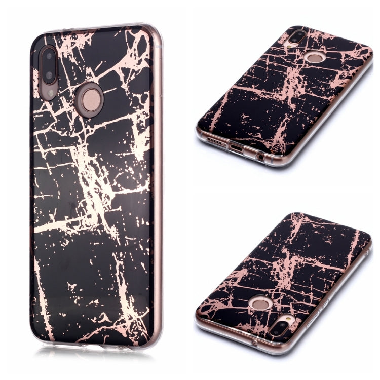 Plating Marble Pattern Soft TPU Protective Case, For Huawei Mate 20 lite, For Huawei Honor 10 Lite, For Huawei P20, For Huawei P20 Pro, For Huawei P20 lite /  nova 3e