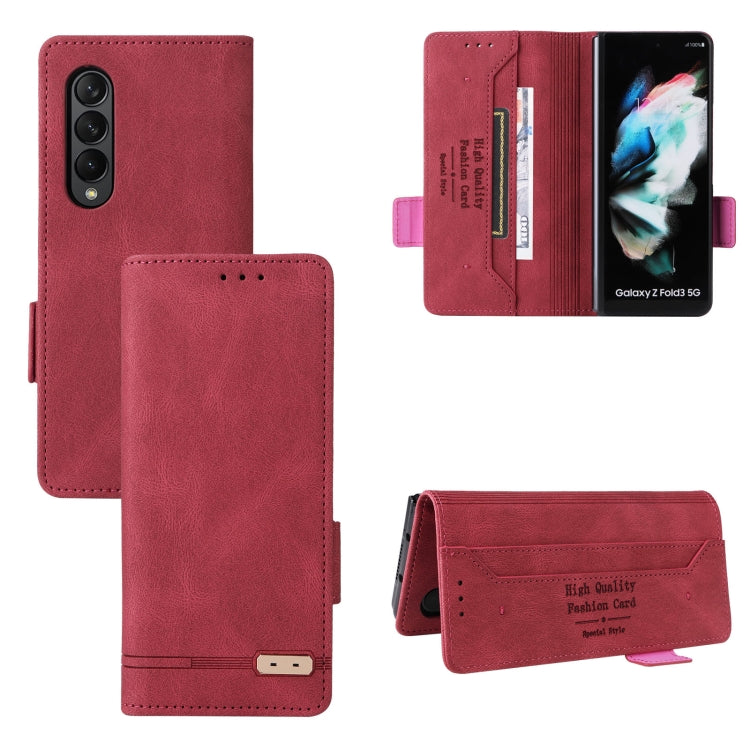 Magnetic Clasp Flip Leather Phone Case, For Samsung Galaxy Z Fold3 5G