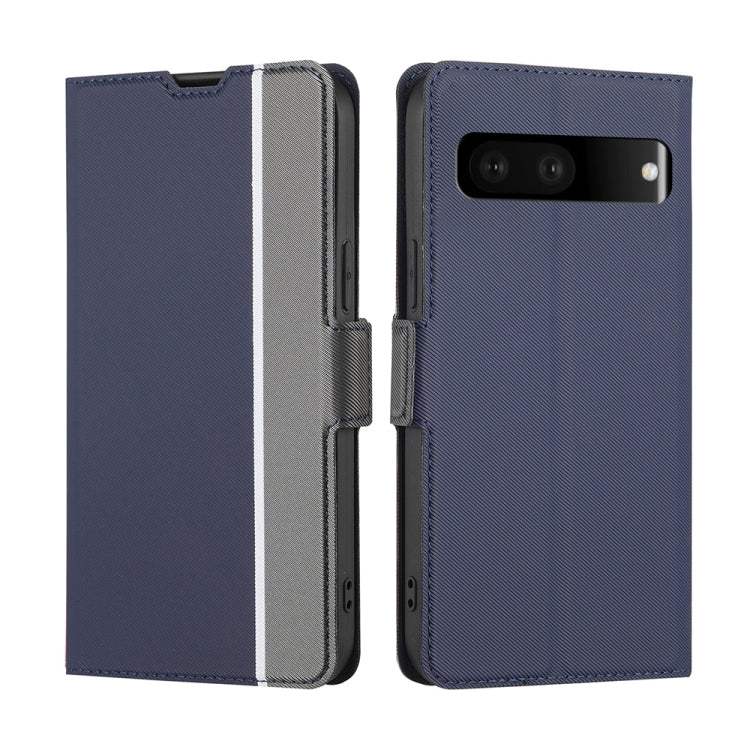 Twill Texture Side Button Leather Phone Case, For Google Pixel 6a, For Google Pixel 7 5G, For Google Pixel 6, For Google Pixel 6 Pro