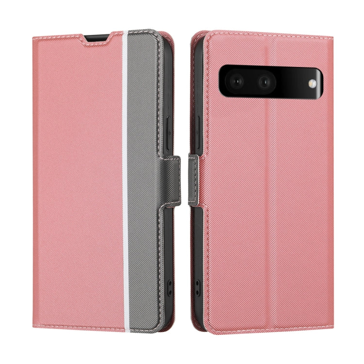 Twill Texture Side Button Leather Phone Case, For Google Pixel 6a, For Google Pixel 7 5G, For Google Pixel 6, For Google Pixel 6 Pro