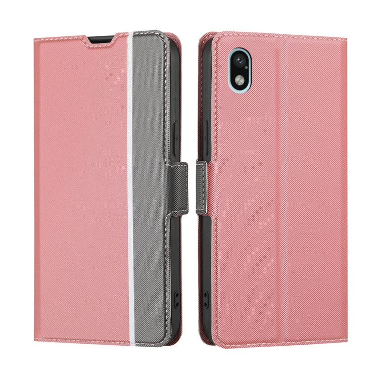 Twill Texture Side Button Leather Phone Case, For Sony Xperia 1 IV, For Sony Xperia 10 IV, For Sony Xperia Ace III, For Sony Xperia Pro-I, For ZTE Blade L9