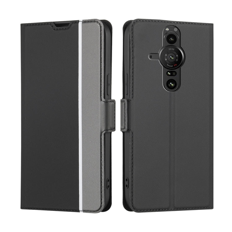 Twill Texture Side Button Leather Phone Case, For Sony Xperia 1 IV, For Sony Xperia 10 IV, For Sony Xperia Ace III, For Sony Xperia Pro-I, For ZTE Blade L9