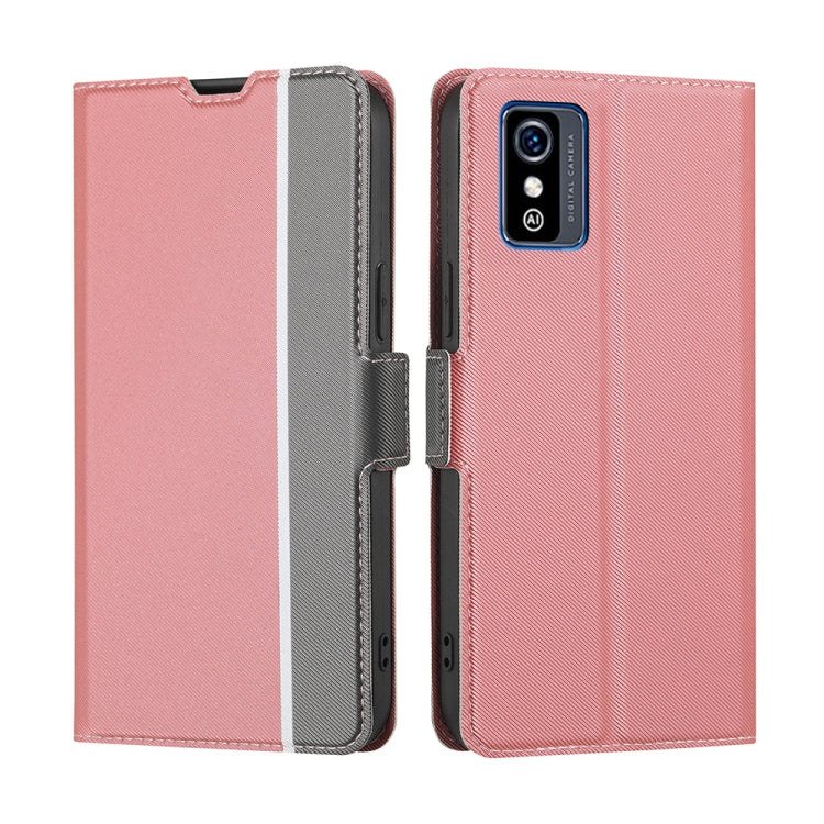 Twill Texture Side Button Leather Phone Case, For Sony Xperia 1 IV, For Sony Xperia 10 IV, For Sony Xperia Ace III, For Sony Xperia Pro-I, For ZTE Blade L9