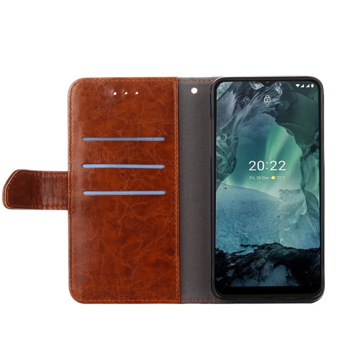 Geometric Stitching Horizontal Flip TPU + PU Leather Phone Case, For Google Pixel 7 5G, For Nokia G21/G11, For Samsung Galaxy A03 EU, For Samsung Galaxy A23 5G, For Samsung Galaxy M33 5G